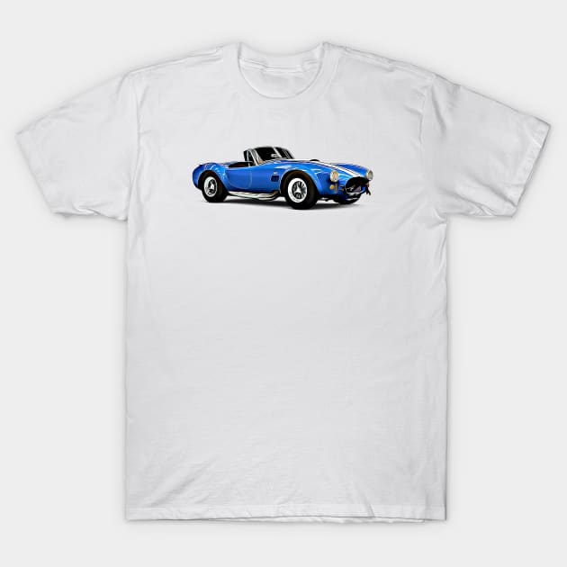 Shelby Cobra Cartoon T-Shirt by Auto-Prints